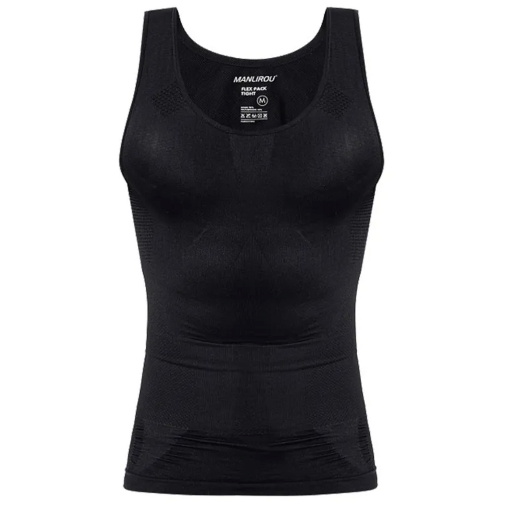 Men's Body Shaper Vest — Slimming Compression Tank for Belly Control & Posture