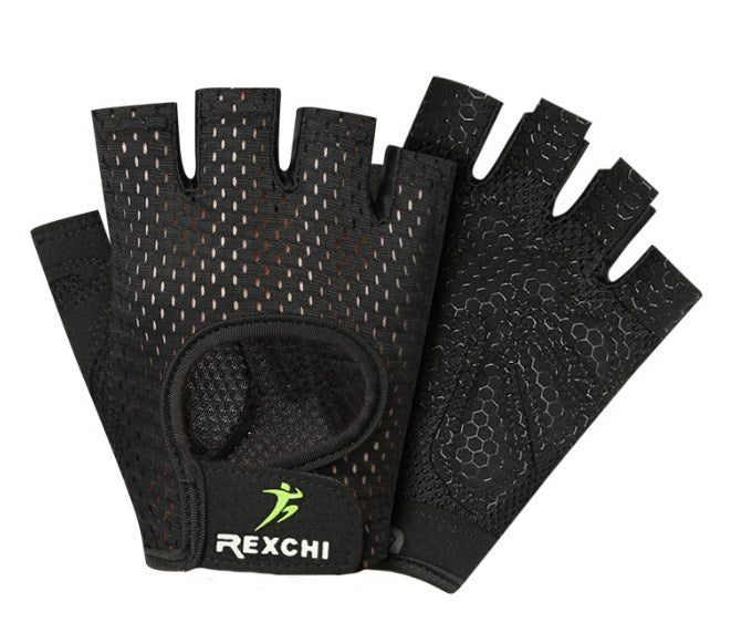 Breathable Half Finger Fitness Gloves — Grip & Support for Training