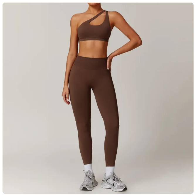Seamless Backless Yoga Set — 2-Piece Sports Bra & High Waist Leggings