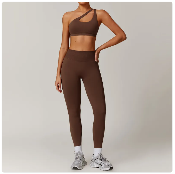 Seamless Backless Yoga Set — 2-Piece Sports Bra & High Waist Leggings