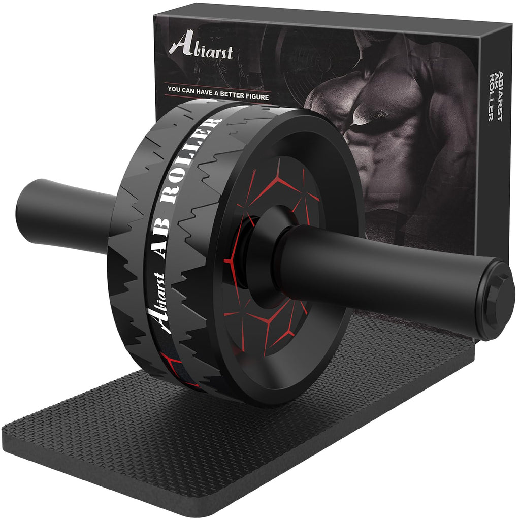 Ab Roller Wheel with Knee Pad | Core & Abdominal Strength Training | Home Gym