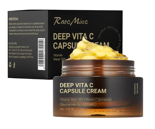 RoseMinc Deep Vita C Capsule Cream — Vitamin C & Niacinamide Brightening Cream