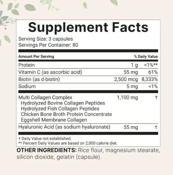 Collagen Boost Capsules — Skin, Hair & Nails Formula