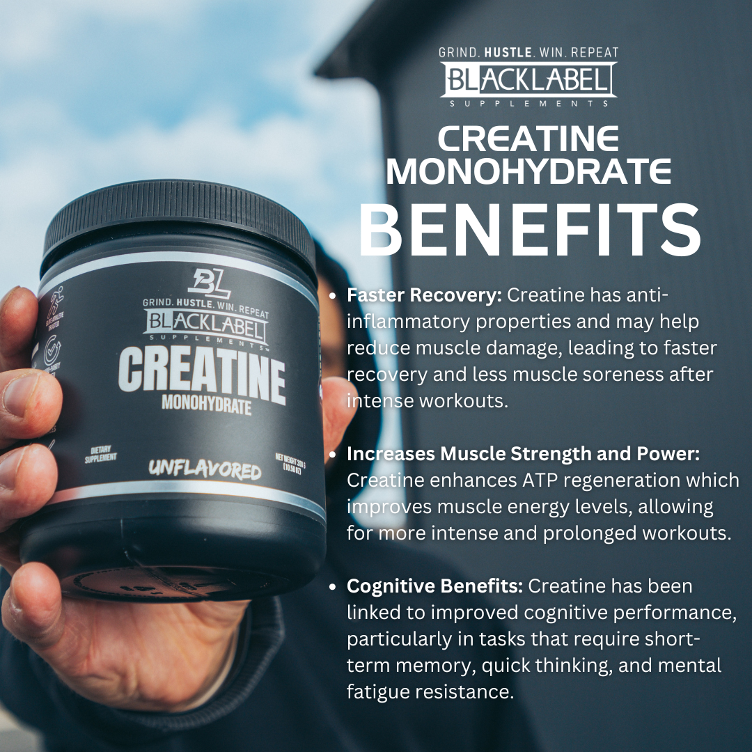 BLACKLABEL Creatine Monohydrate — NSF Certified Sport Muscle & Performance Support