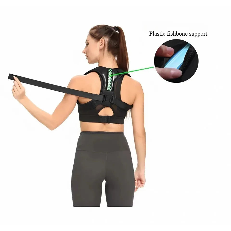 Adjustable Posture Corrector Back Support Brace — Comfortable Invisible Wearable for Men & Women