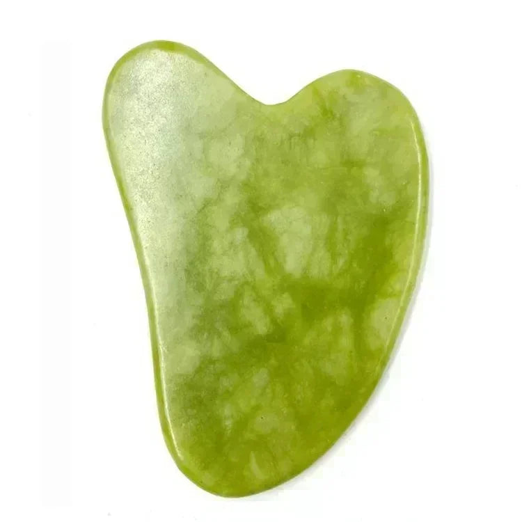 Jade Face Roller & Gua Sha Set — Natural Stone Facial Massage & Skin Lifting Tool