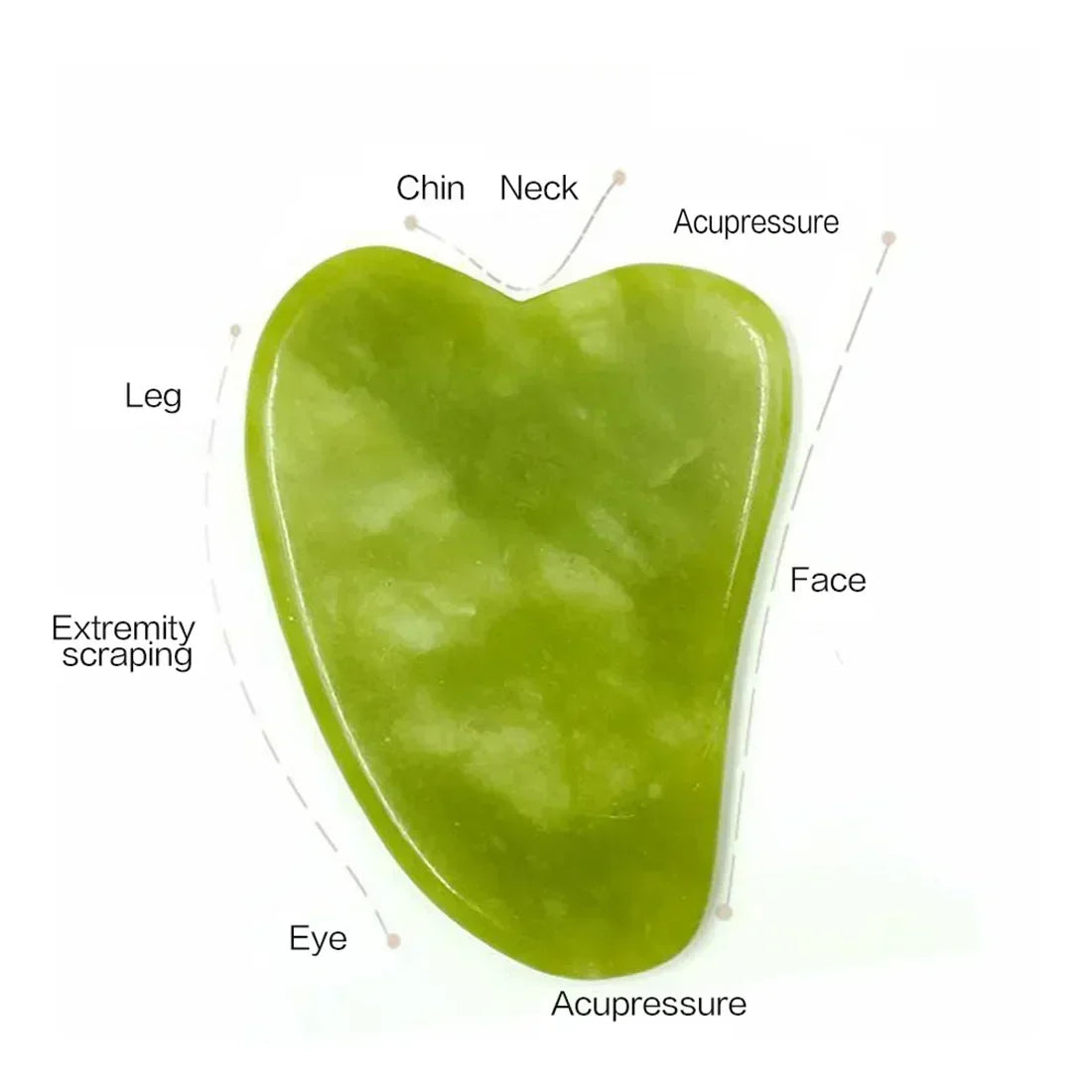 Jade Face Roller & Gua Sha Set — Natural Stone Facial Massage & Skin Lifting Tool