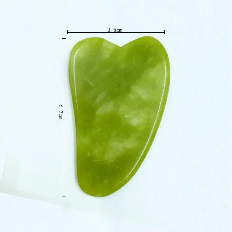 Jade Face Roller & Gua Sha Set — Natural Stone Facial Massage & Skin Lifting Tool