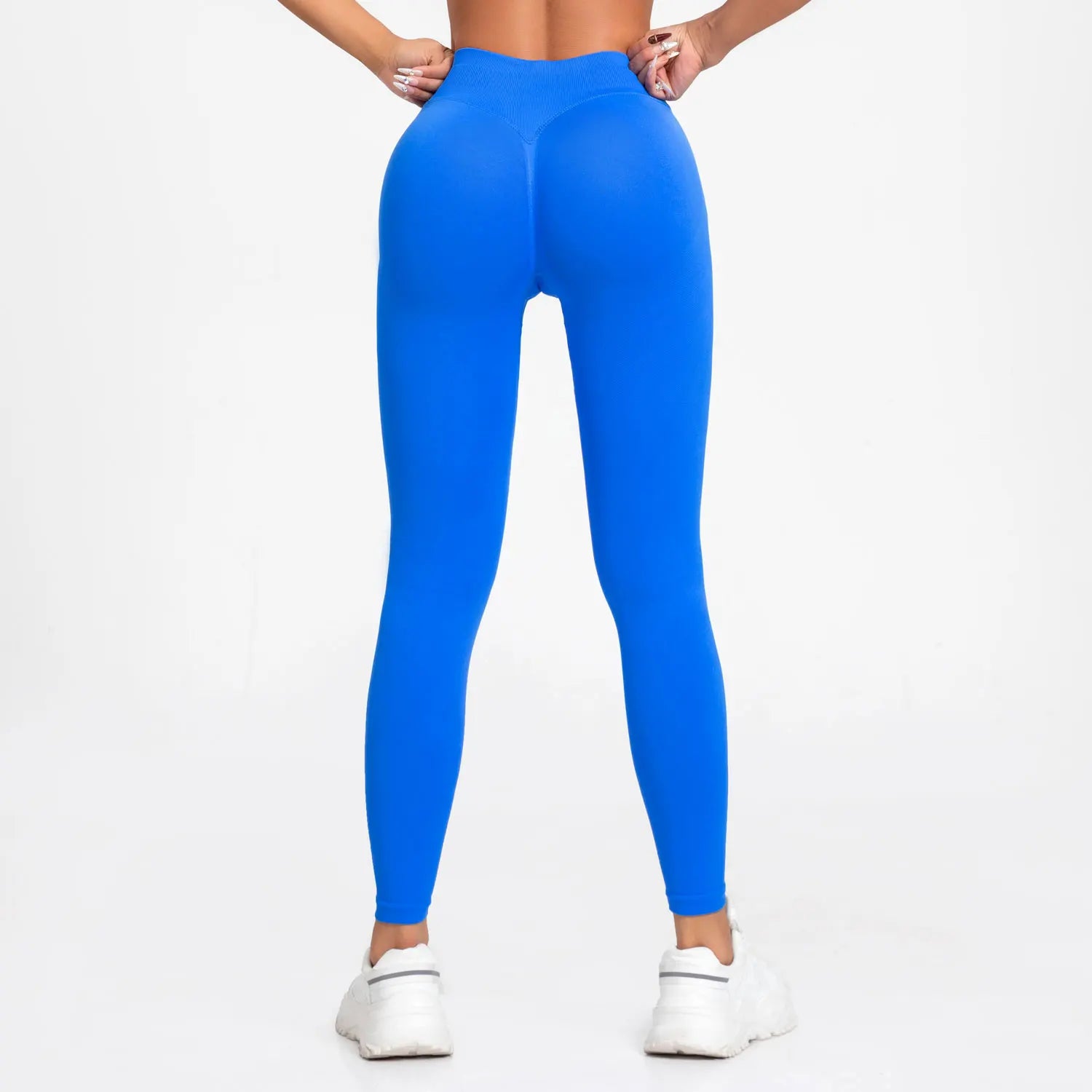 Seamless High Waist Workout Leggings — Squat Proof, Scrunch Butt, 4-Way Stretch
