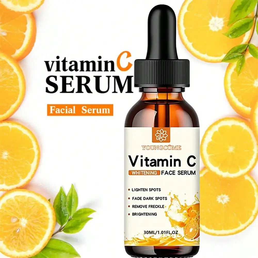 Vitamin C Brightening Face Serum 30ml — Dark Spot Remover, Hydrating & Anti-Aging