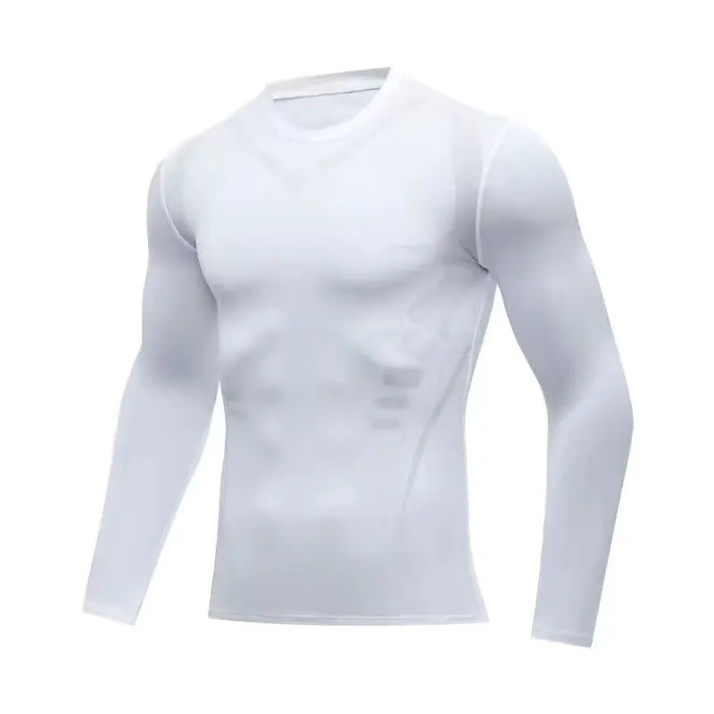 Men's Compression Athletic T-Shirt — Moisture-Wicking Muscle Support Training Top