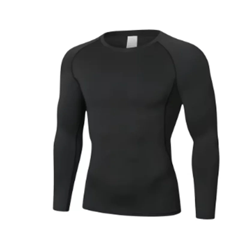 Men's Compression Athletic T-Shirt — Moisture-Wicking Muscle Support Training Top