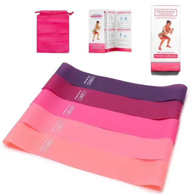 Resistance Bands Set 5 Levels — Home Gym Workout Bands for Strength & Recovery
