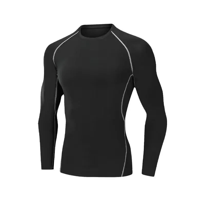 Men's Compression Athletic T-Shirt — Moisture-Wicking Muscle Support Training Top