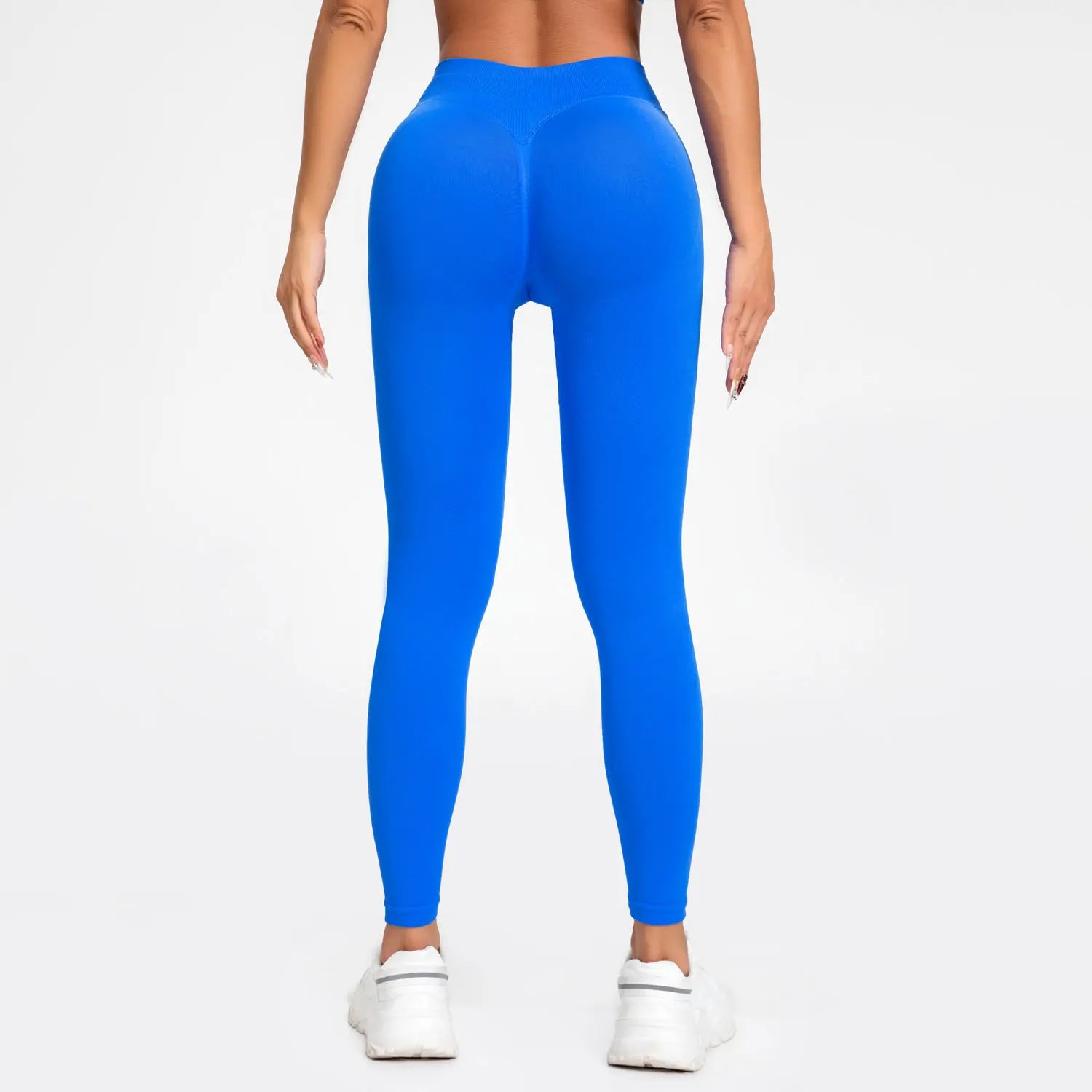 Seamless High Waist Workout Leggings — Squat Proof, Scrunch Butt, 4-Way Stretch