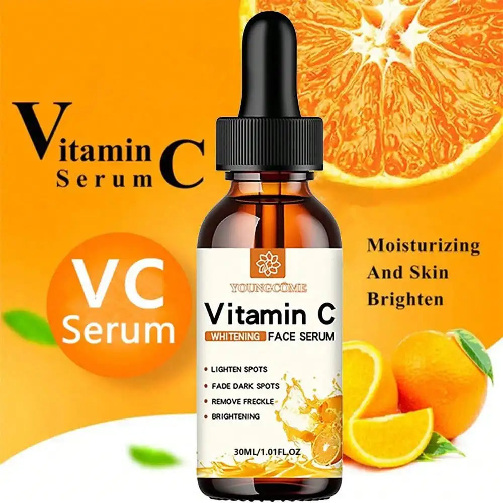 Vitamin C Brightening Face Serum 30ml — Dark Spot Remover, Hydrating & Anti-Aging