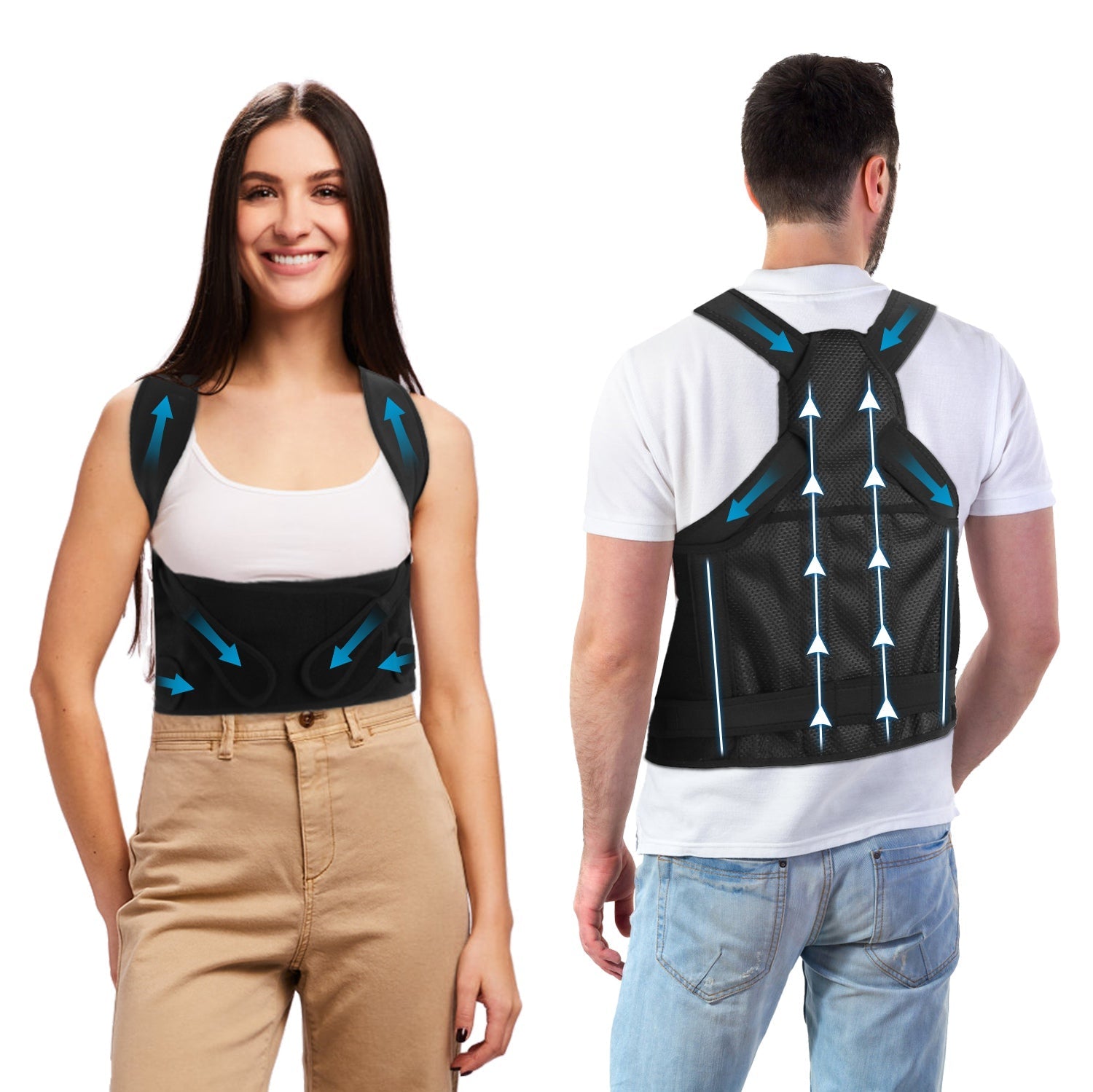 Posture Corrector Back Brace — Adjustable Support for Men & Women