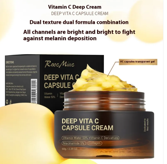 RoseMinc Deep Vita C Capsule Cream — Vitamin C & Niacinamide Brightening Cream