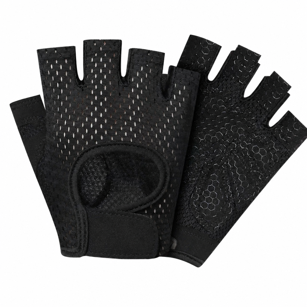 Breathable Half Finger Fitness Gloves — Grip & Support for Training