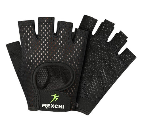 Breathable Half Finger Fitness Gloves — Grip & Support for Training