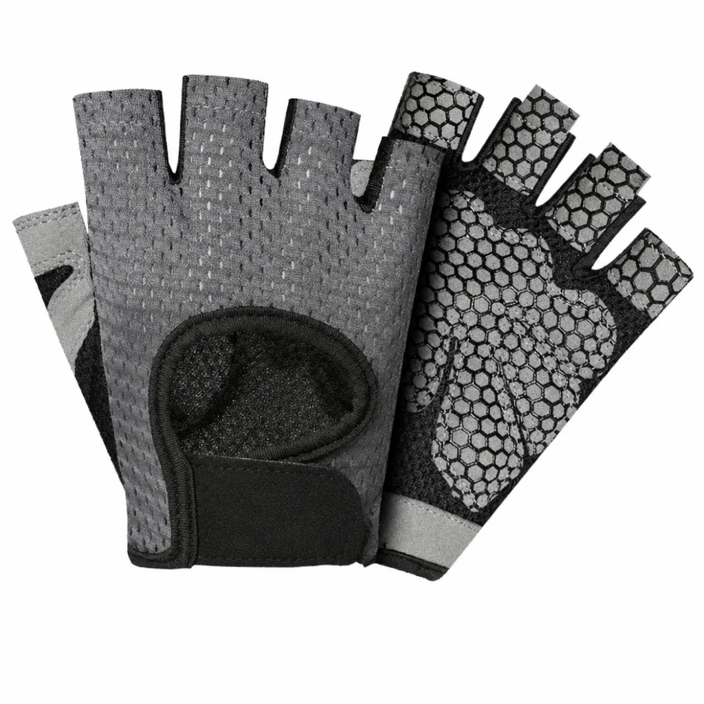 Breathable Half Finger Fitness Gloves — Grip & Support for Training