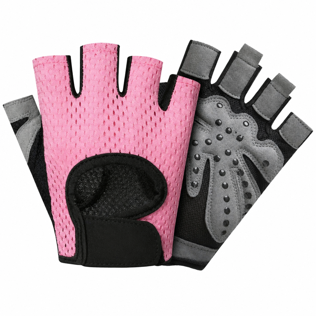Breathable Half Finger Fitness Gloves — Grip & Support for Training