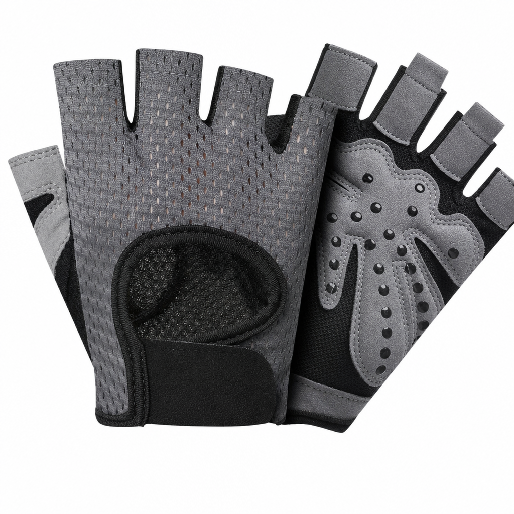 Breathable Half Finger Fitness Gloves — Grip & Support for Training