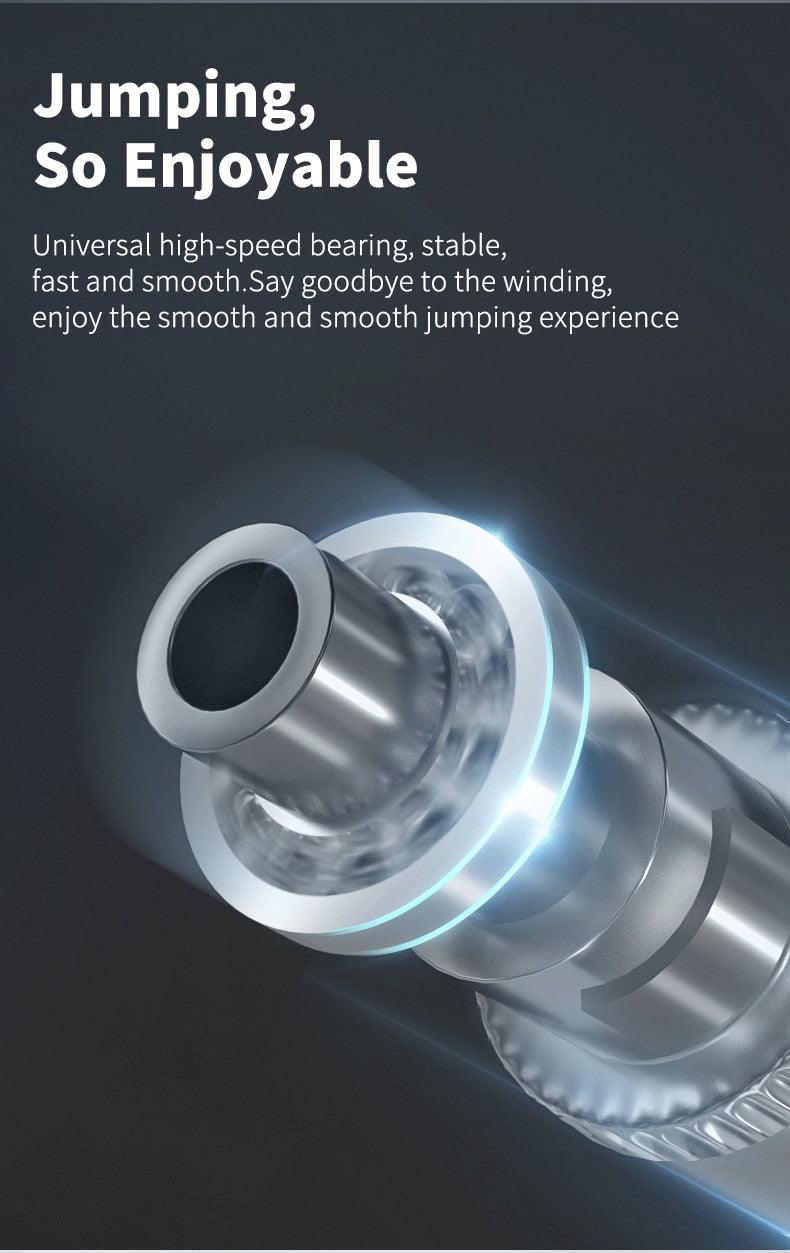 Smart Digital Jump Rope — Adjustable Length, Calorie Counter, Weighted Handle Option